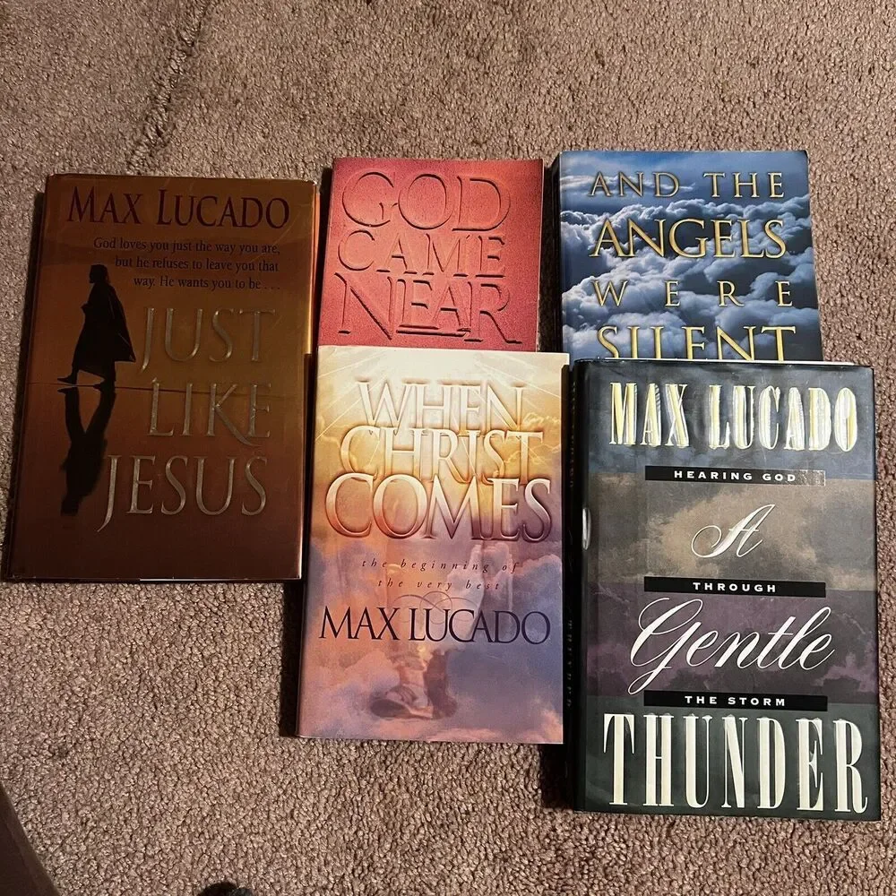 Max Lucado Bundle Of 5 Just Like Jesus, When Christ Comes, Gentle Thunder +2 - Picture 1 of 11